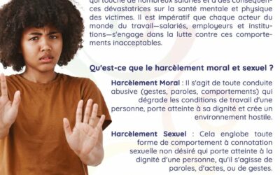 Harcèlement moral et sexuel au travail